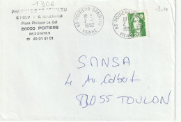 CAD    / N°  2790    86 - POITIERS -  BEAULIEU - Manual Postmarks
