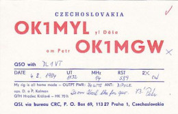 AK 213559 QSL - Czechoslovakia - Hradec Kralove - Radio Amatoriale