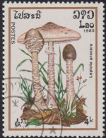 1985 Laos ⵙ Mi:LA 833, Sn:LA 632, Yt:LA 638, Sg:LA 819,Lepiota Procera, Mushrooms - Laos