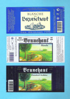 BRASSERIE DE BRUNEHAUT - RONGY -  BLANCHE - TRADITION  - BLANCHE  -  3 BIERETIKETTEN  (BE 062) - Bière