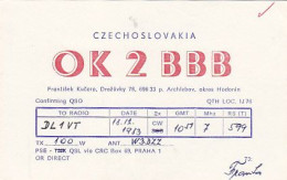 AK 213562 QSL - Czechoslovakia - Okres Hodonin - Radio Amatoriale