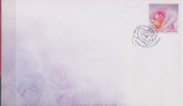 Thailande 2015 Flowers Fleurs Rose FDC - Rozen