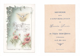 Orléans, Confirmation De Geneviève Lecomte, 1910, Saint Esprit, Cit. Guillois, éd. Bouasse-Lebel N° 1398 - Devotion Images