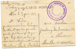 FRANCE.USA.1915. "SERVICE DE SANTE /HOPITAL AMERICAIN /NICE".(A.M.) - Cartas & Documentos