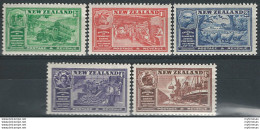 1936 New Zealand Industrie Dell'isola 5v. MNH SG 593/97 - Altri & Non Classificati