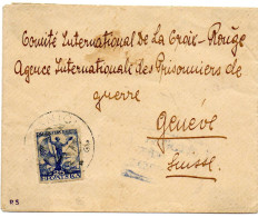 CROATIE.1919.L.S.POUR C.I.C.R. / A.P.G.GENÈVE (SUISSE) - Guerre De 1914-18