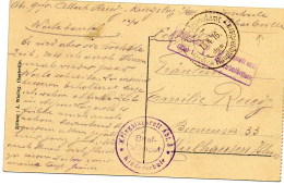 ALLEMAGNE.1916."KRIEGSLAZARETT ABT 8".(PRIS.GUERRE FRANÇAIS A CHARLEVILLE-ARDENNES).CENSURE MULHOUSEN (ELS - Cartas & Documentos