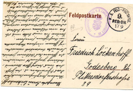 ALLEMAGNE.1917. RARE "TYPHUSSTAT FELDLAZARETT 23".PHOTO - Covers & Documents