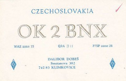 AK 213563 QSL - Czechoslovakia - Klimkovice - Radio-amateur