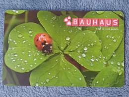 GIFT CARD - CZECH REPUBLIC - BAUHAUS 02 - LADYBUG - Tarjetas De Regalo