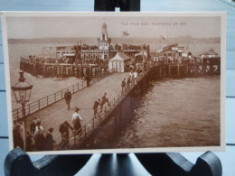 Jolie Cpa Glacée Sépia - Pretty Sepia Glossy Card - The Pier End,  Southend On Sea - Southend, Westcliff & Leigh