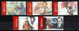 België 3284/88 - Le Jazz Belge, Belgische Jazz - Django Reinhardt - Fud Candrix - Jack Sels - Bobby Jaspar - Prior Links - Unused Stamps