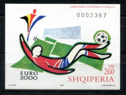 ALBANIEN Block 125, Bl.125 Mnh - Fußball-EM 2000, Fussball, Football, Calcio - ALBANIA / ALBANIE - Albania