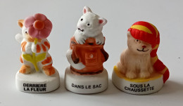 FEVE  - FEVES -  "LES CHATONS FARCEURS" 2008 - MAT -  CHATS - LOT DE 3 DIFFERENTES - Animales