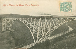 CPA-81-Viaduc De VIAUR - Train à Vapeur -Hôtel RIBOULET - La Cabane De Tanus *1903* TBE* 2 Scans* - Autres & Non Classés