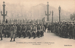 Militaire Funérailles Du Marechal Foch L' Armée Française CPA - Personen