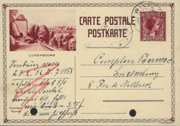Luxembourg - Luxemburg - Carte-Postale  1932    Luxembourg   Cachet Witz - Postwaardestukken