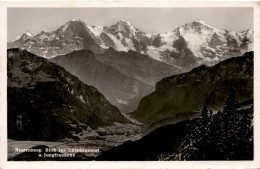 Beatenberg - Blick Ins Lütschinental U. Jungfraukette (3752) * Karte Von 1939 * Feldpost - Beatenberg