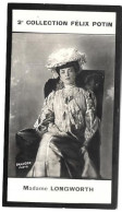 ▶︎ Alice Lee Roosevelt Longworth President Wife Of United States (RARE)-  2ème Collection Photo Felix POTIN 1908 - Félix Potin