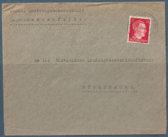 Lettre WWII Occupation Allemande De L'Alsace 1944 Hochfelden - Covers & Documents