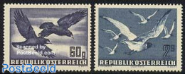 Austria 1950 Airmail, Birds 2v, Mint NH, Nature - Birds - Birds Of Prey - Ongebruikt