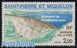 Saint Pierre And Miquelon 1976 Vigie Dam 1v, Mint NH, Nature - Water, Dams & Falls - Autres & Non Classés