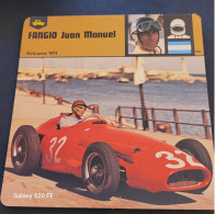 Fiches Illustrées  **  Sport Automobile **  Fangio Juan Manuel - Sports