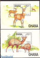 Ghana 1984 WWF, Bongo 2 S/s, Mint NH, Nature - Animals (others & Mixed) - World Wildlife Fund (WWF) - Altri & Non Classificati