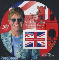 Gibraltar 2004 Elton John Concert S/s, Mint NH, History - Performance Art - Various - Flags - Music - Popular Music - .. - Music