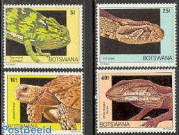 Botswana 1980 Reptiles 4v, Mint NH, Nature - Reptiles - Snakes - Turtles - Botswana (1966-...)