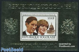 Togo 1981 Charles & Diana Wedding S/s, Mint NH, History - Charles & Diana - Kings & Queens (Royalty) - Familias Reales