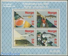 Norway 1987 Fishing Industry S/s, Mint NH, Nature - Fish - Fishing - Stamp Day - Ongebruikt