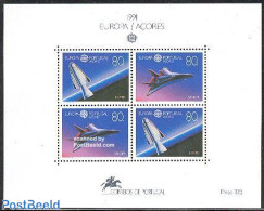 Azores 1991 Europa, Space S/s, Mint NH, History - Transport - Europa (cept) - Space Exploration - Azores