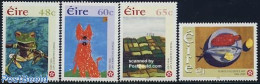 Ireland 2004 Texaco Childrens Art 4v, Mint NH, Nature - Dogs - Fish - Frogs & Toads - Art - Children Drawings - Neufs