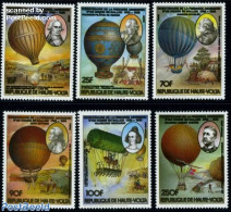 Upper Volta 1983 Aviation Bicentenary 6v, Mint NH, Science - Transport - The Arctic & Antarctica - Balloons - Fesselballons