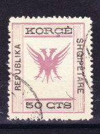 STAMPS-ALBANIA-KORCE-REPUBLIKA-SHQIPETARE-USED-1917 - Albania