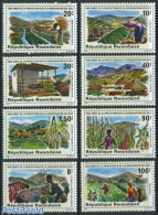Rwanda 1980 Soil 8v, Mint NH, Nature - Various - Birds - Environment - Trees & Forests - Agriculture - Protección Del Medio Ambiente Y Del Clima