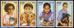 Fiji 2001 Animal Protection 4v, Mint NH, Nature - Cats - Dogs - Autres & Non Classés