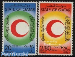 Qatar 1982 Red Crescent 2v, Mint NH, Health - Red Cross - Red Cross