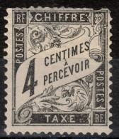 France Timbre-Taxe 1882 Type Duval Y&T N° 13 Neuf Sans Gomme NSG (*) 2è Choix (aminci) - 1859-1959 Oblitérés