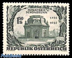 Austria 1952 Schonbrunn Zoo 1v, Mint NH, Nature - Animals (others & Mixed) - Birds - Deer - Monkeys - Art - Castles & .. - Ungebraucht