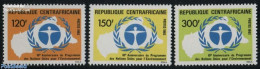 Central Africa 1982 Environment 3v, Mint NH, History - Nature - United Nations - Environment - Milieubescherming & Klimaat