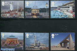 Great Britain 2014 Shoreline Architecture 6v, Mint NH, Performance Art - Various - Music - Lighthouses & Safety At Sea - Unused Stamps