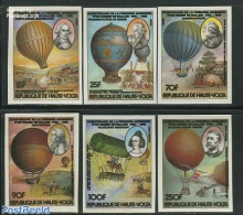 Upper Volta 1983 Aviation Bicentenary 6v, Imperforated, Mint NH, Transport - Andere & Zonder Classificatie