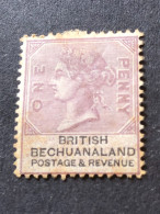 BECHUANALAND  SG 10 1d Lilac And Black MH* - 1885-1895 Colonie Britannique