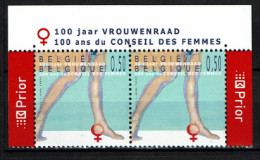 België 3348 - 100 Jaar Vrouwenraad - Conseil Des Femmes - Prior Links En Rechts - Unused Stamps