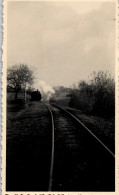 Photographie Photo Vintage Snapshot Amateur Rail Train Locomotive Vapeur - Eisenbahnen