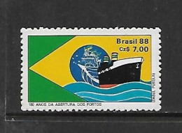 BRESIL 1988 BATEAUX  YVERT N°1866 NEUF MNH** - Boten