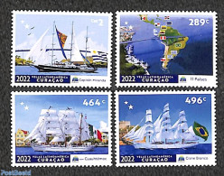 Curaçao 2022 Velas 4v, Mint NH, Transport - Various - Ships And Boats - Maps - Art - Bridges And Tunnels - Barcos