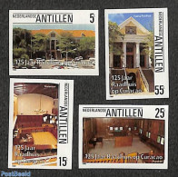 Netherlands Antilles 1986 Buildings 4v, Imperforated, Mint NH, Various - Justice - Andere & Zonder Classificatie
